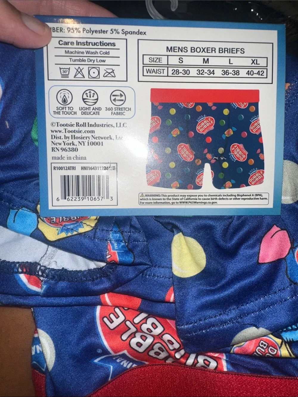 Tootsie Roll men’s boxer